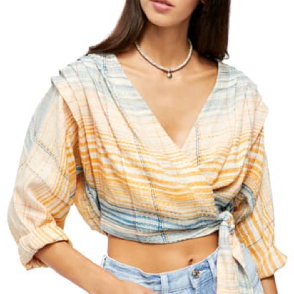Free People Maldives Stripe Top